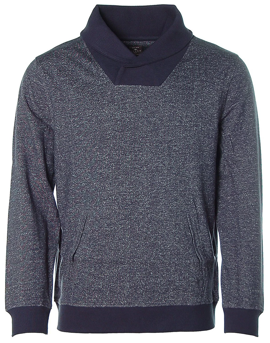 FUERI Herren Pullover Moderner Strickpullover Hornschnalle