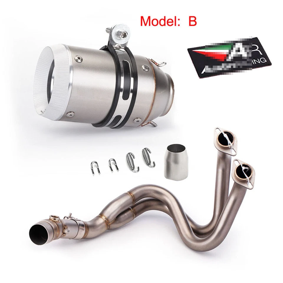 Tubo silenciador sistema escape completo carbono para Kawasaki Ninja 650 Z650 2012-2022 Foto 4 de 4