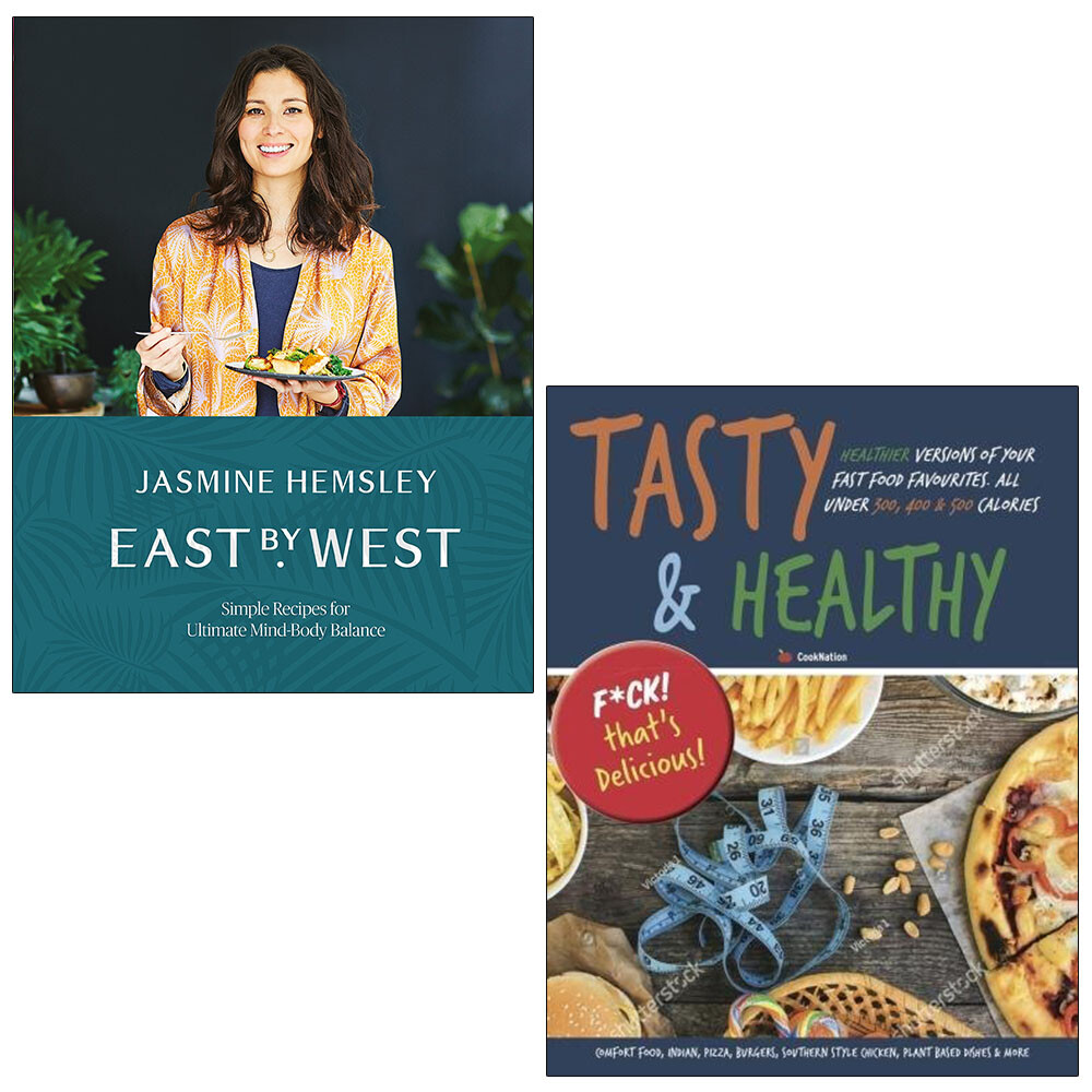 East by West and Tasty & Healthy by Lota 2 Books Collection Set Paperback NEW