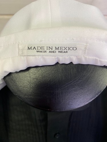 Men's After Six White Tuxedo Jacket Wedding- Prom Mason Cruise Modern Slim Fit - Picture 8 of 10