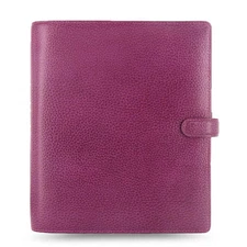 Filofax A5 Size Finsbury Organiser Planner Diary Book Raspberry Leather 025371