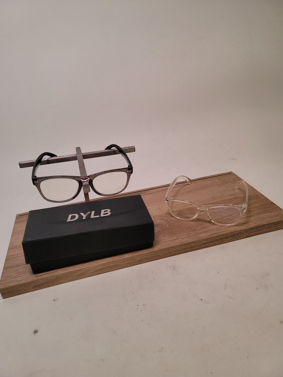 Dylb Blue Light Glasses - 2 Pairs, Gray and Clear-image