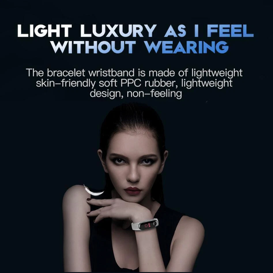 M3 Smart Watch Heart Rate Monitor Blood Pressure Smart Bracelet for Sport - Image 4 of 4