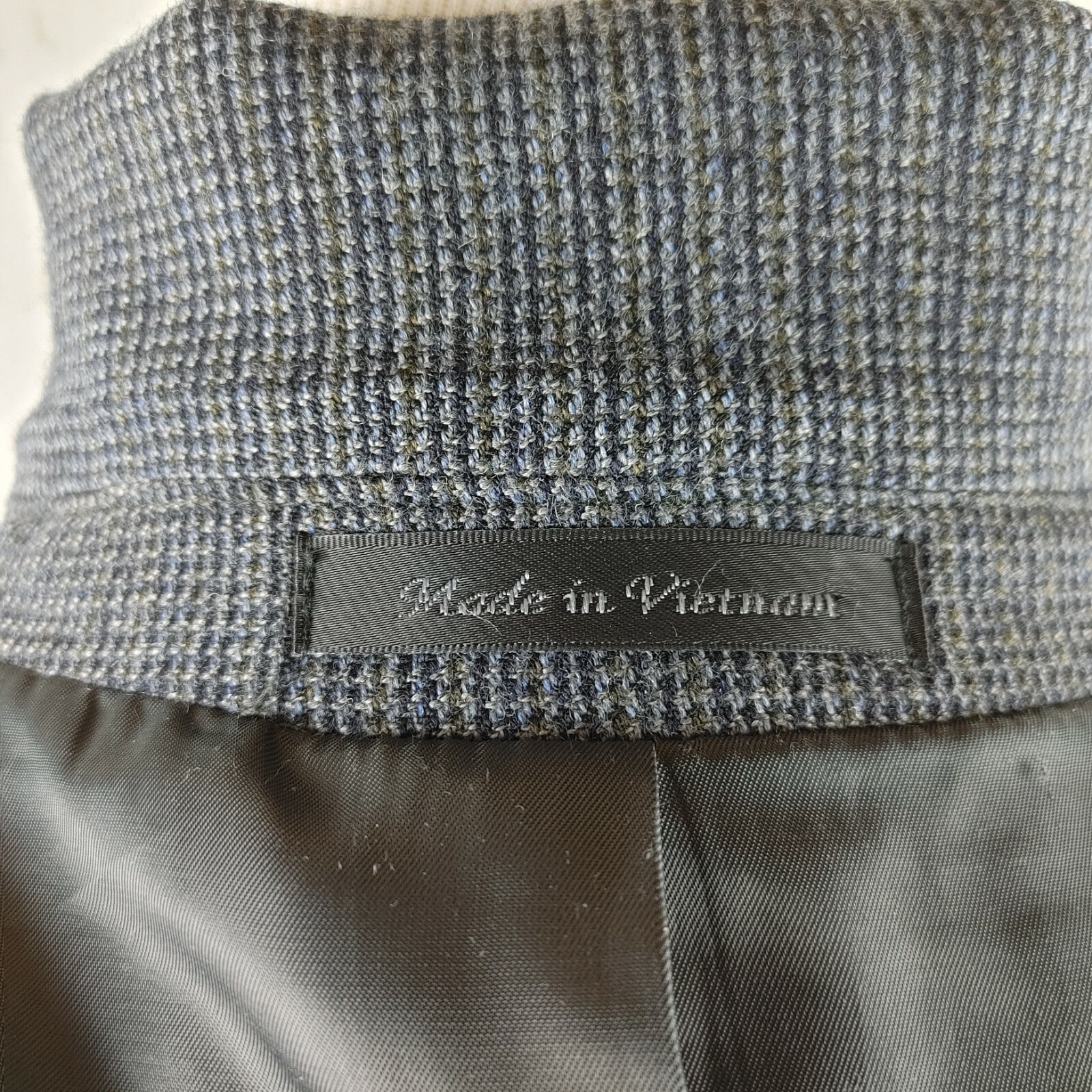 Chaps 44R Wool 2 Button Multicolor Mini Houndstoo… - image 12