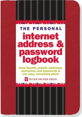 The Personal Internet Address & Password Logbook (Red) (Spiral Bound, Comb or Co