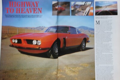 Original CC 1987 extracted article ISO GRIFO prototype: LOS ANGELES - MONTEREY