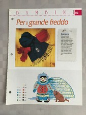 Schema punto croce Bambini Per il grande freddo sciarpa 