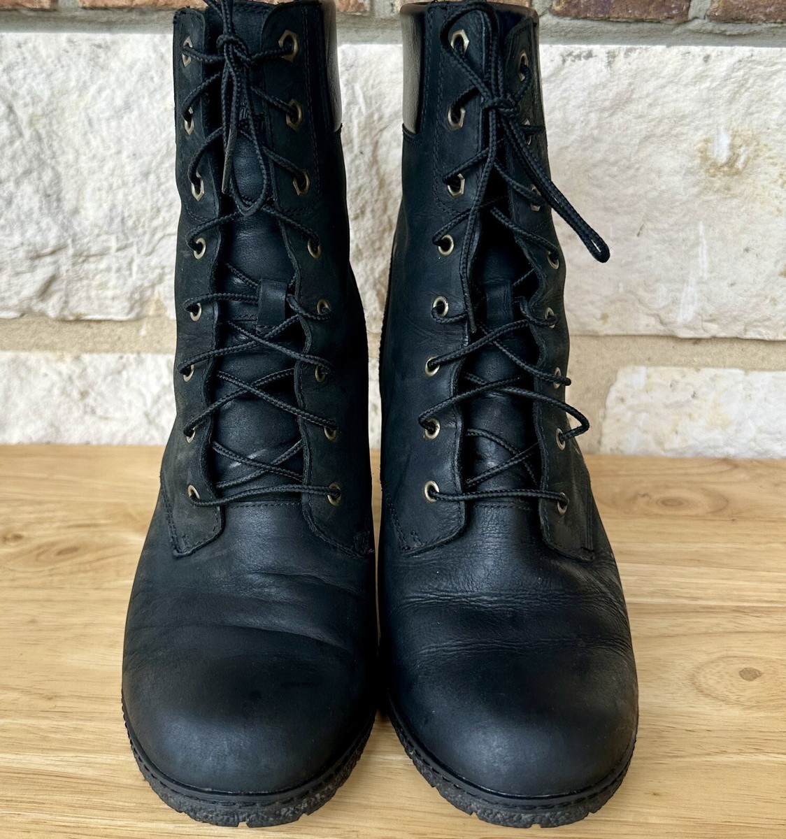 Timberland Tillston Black Nubuck Leather Boots Woman’s Size