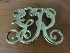 VTG Virginia Metalcrafters Brass King George 1949 Trivet Williamsburg CW10-9