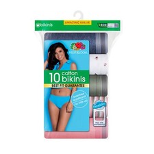 Fruit Of The Loom 10 Pack Cotton Bikinis 10DBIKT