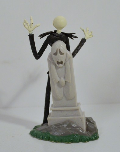 4.25" Jack Skellington Grave Tombstone Action Figure Disney Nightmare Christmas - Bild 2 von 2