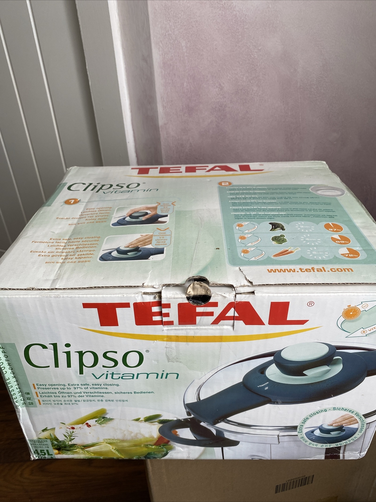 Tefal Clipso Vitamin Pressure Cooker New 4.5 Litres eBay