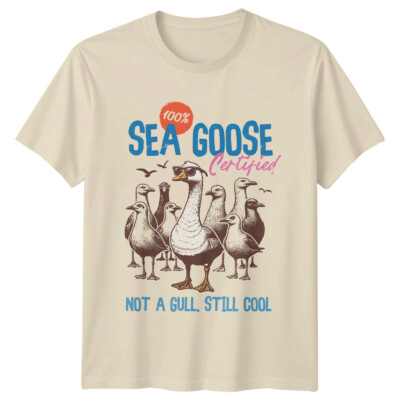 Sea Goose Certified 100% Not A Gull Still Cool Graphic T-Shirt