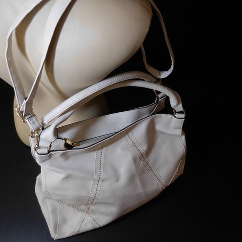 Bolso Forrado-Para Bandolera Beis Joyería Metal Dorado Moda Mujer N8197 - Imagen 4 de 12