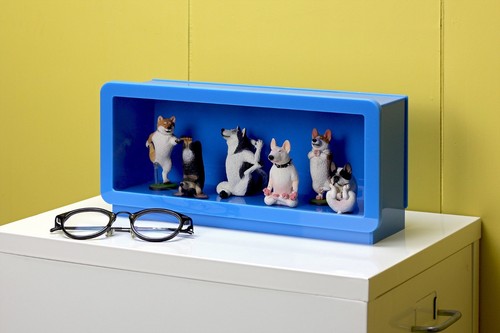 SF-PFCS-BLU: Designer Display Case for Vinyl Figures, Collectibles, Toys - Blue - Picture 1 of 5