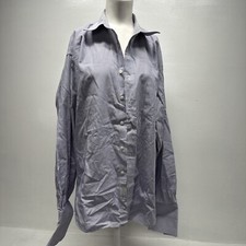 Christian Dior Chemise Shirt Long Sleeve Button Up Striped Vintage Men's 16 34