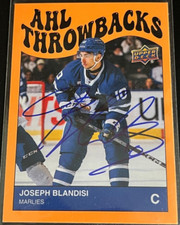 JOSEPH JOE BLANDISI autographed SIGNED '23/24 Upper Deck AHL 