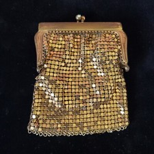 Vintage Jorelle Gold Mesh Change Purse Coin Metal