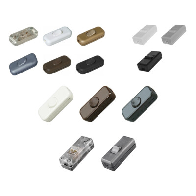 Schnurzwischenschalter Schnurschalter Wipp Kipp Schalter Lampe 2A 6A 10A Kopp