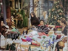 Friends Cast Signed 4 Cox Aniston Schwimmer LeBlanc beautiful photo