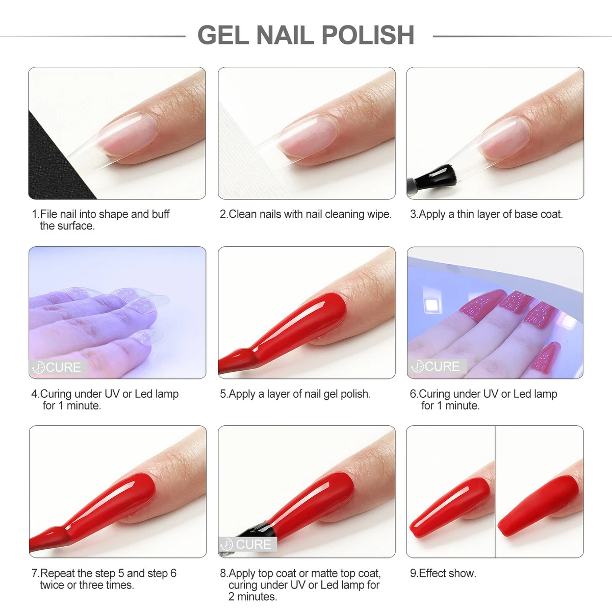 Amazon.com : MEFA Gel Nail Polish Kit, 23 Pcs Hot Pink Gel Polish Set Mint  Green Spring Popular Gel Nail Polish Set Classic Red White Black Nail Polish  Starter Kit with Glossy