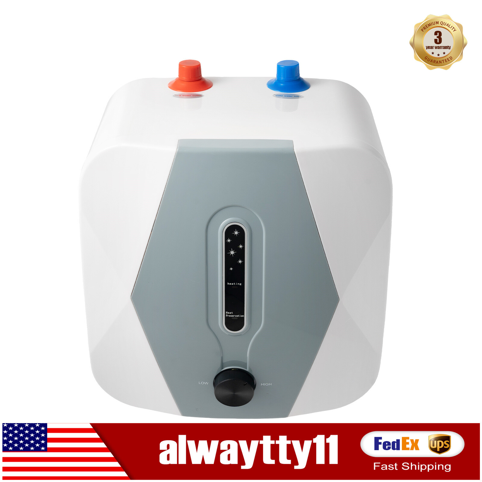 Small Water Heater Upgrade 8L 1500W Under Sink Electric Instant