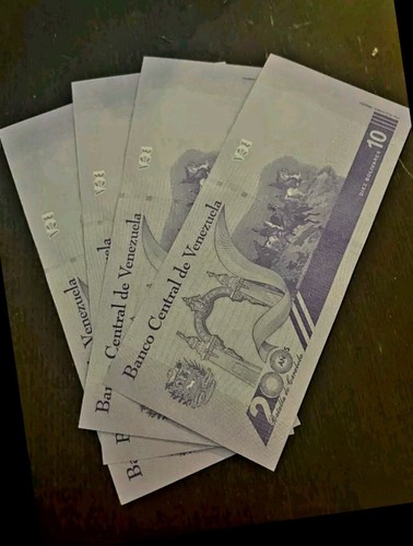 x 100 Venezuela 10 Digitales  NEW NOTES Banknote, 2021  P-116, UNC -W/COA - Afbeelding 4 van 4