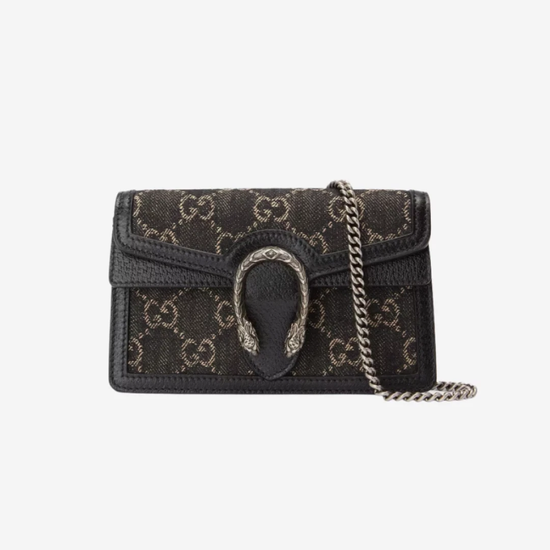 Dionysus super mini bag in gold lamé leather | GUCCI® BE