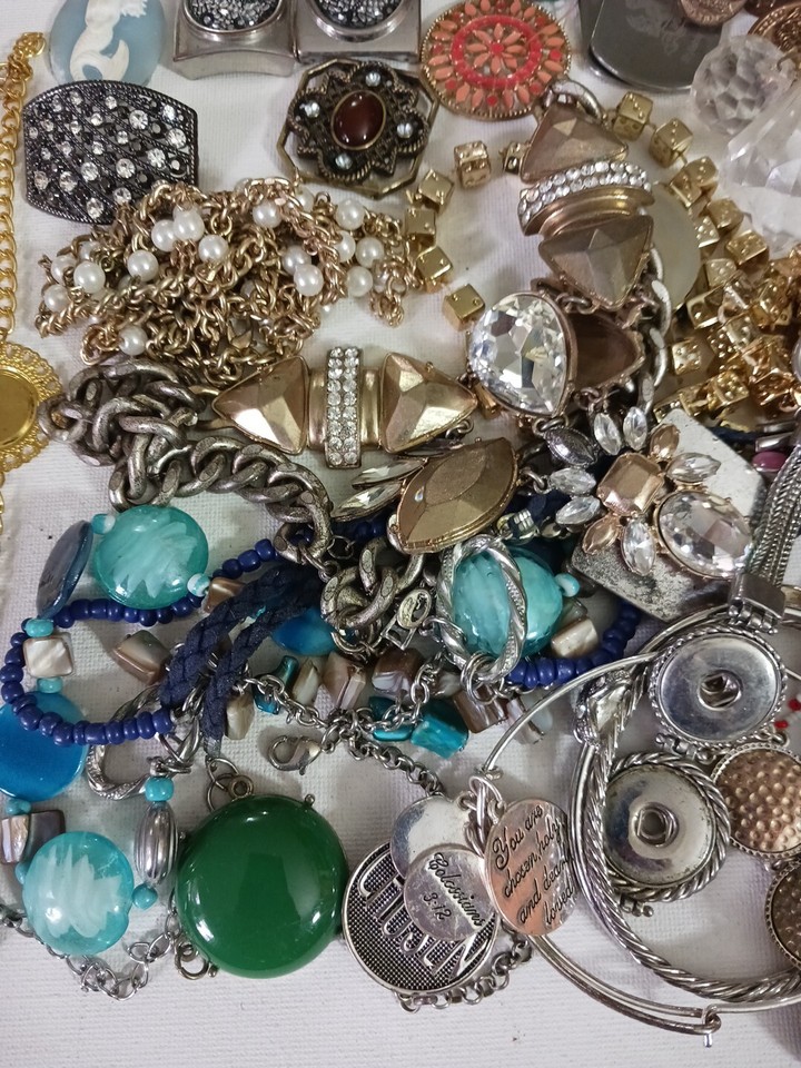 Jewelry Pieces + beads. for crafts and jewelry making. new and pre ...