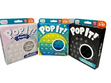 Chuckle & Roar Pop It! Fidget and Sensory Game-Black,Pearl,Multicolor-Pack of 3