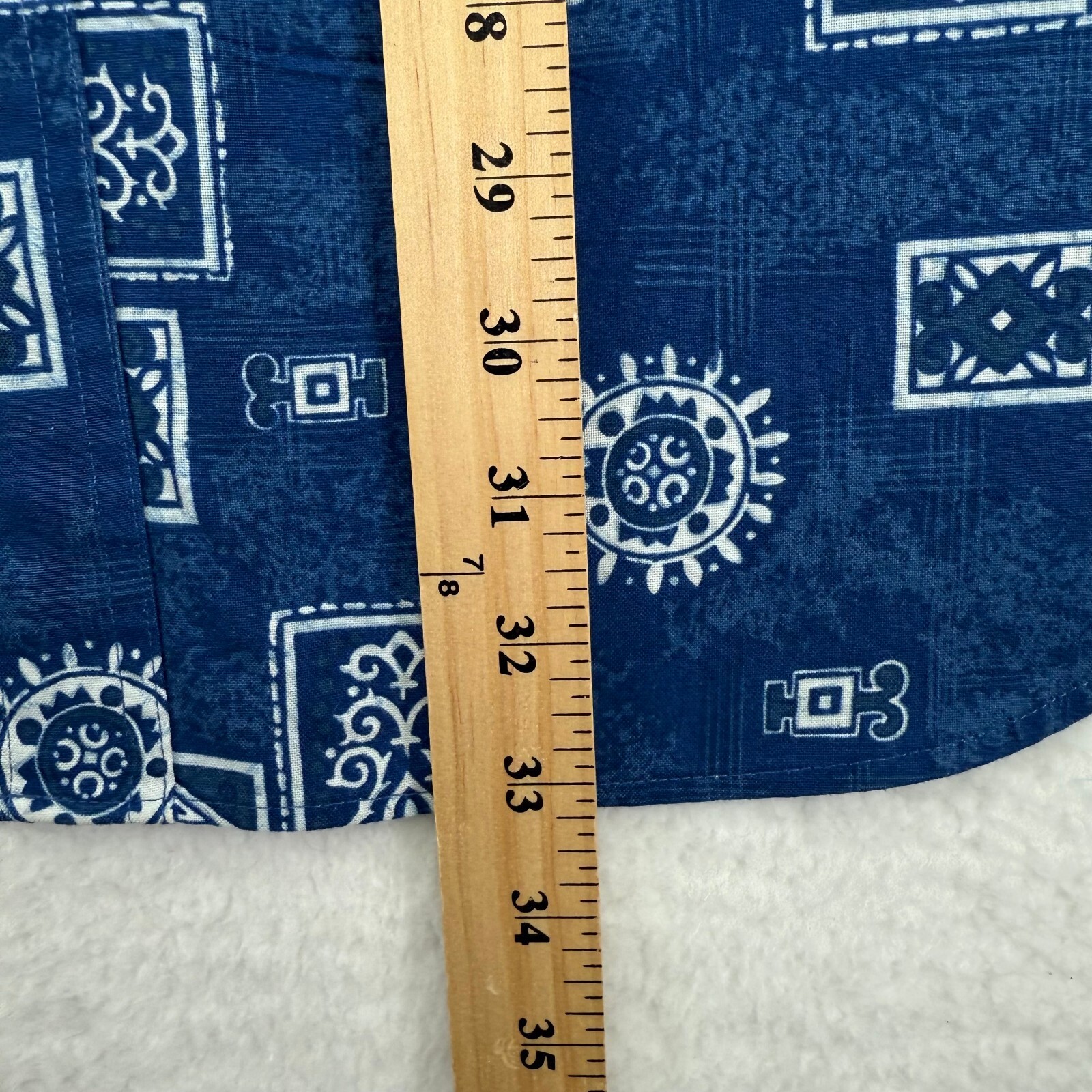 Adirondack Camicia Uomo Extra Large Blu Fila Saville Manica Corta Bottoni