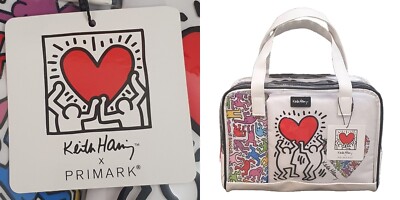 NEU Keith Haring X Primark 3 Kosmetik Toilettenartikel Make-up Reise Reißverschlusstaschen ausverkauft