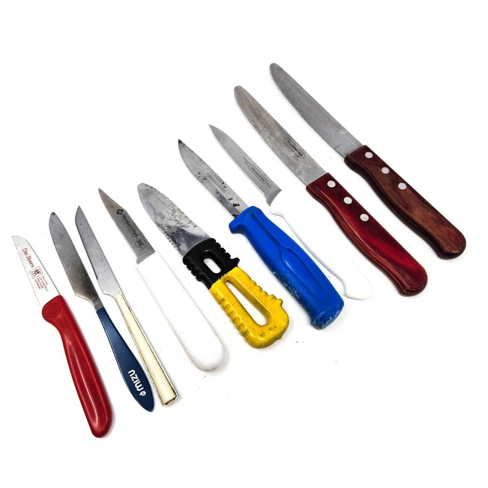 9 Pcs Zwilling JA Henckels Die Roten, Tramontina, Unbranded Steak, Paring Knives