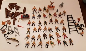 Micro-Aggression-2-034-inch-40-Figure-Lot-SAMOA-KANE-WWF-WWE-WCW-Jakks-wrestling