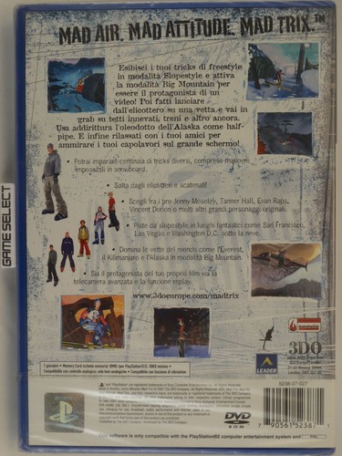 Jonny Moseley Mad Trix Sony Ps2 Playstation 2 Pal Ita Nuevo Sellado - Imagen 2 de 4