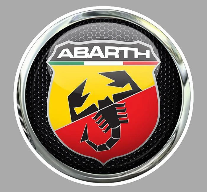 ABARTH Sticker vinyle laminé ( optical illusion, sham reflet )