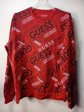 Vintage Y2K Guess All Over Print Sweatshirt Womens Sz XL
