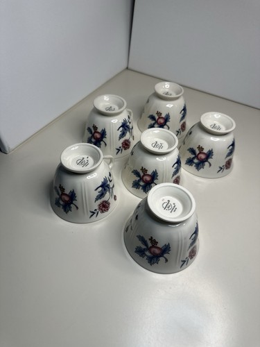 Tazze vintage Wedgwood Williamsburg Potpourri con piedini. Set di 6! - Foto 2 di 8