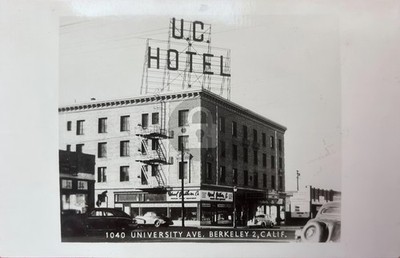Berkeley CA Californiars U.C. Hotel University Ave. Store RPPC Postcard COPY