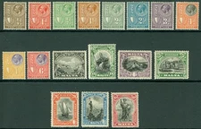SG 157-172 Malta 1926-27. ¼d to 10/- set of 17. Fine fresh mounted mint CAT £170