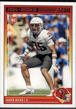 Jaden Hicks 2024 Score Kansas City Chiefs Rookie #362