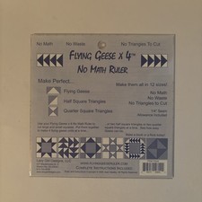 New Flying Geese X 4 No Math Ruler par Lazy Girl Designs Quilting avec instructions