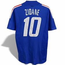 2002/04 FRANCE TEAM 10 ZIDANE HOME SOCCER JERSEY FOOTBALL SHIRT ADIDAS SIZE M