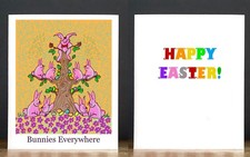 Easter Greeting Cards: Bunnies Everywhere