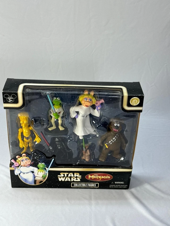 Juego de 6 figuras coleccionables Star Wars Muppets 2008 Disney Star Tours - selladas Foto 3 de 3