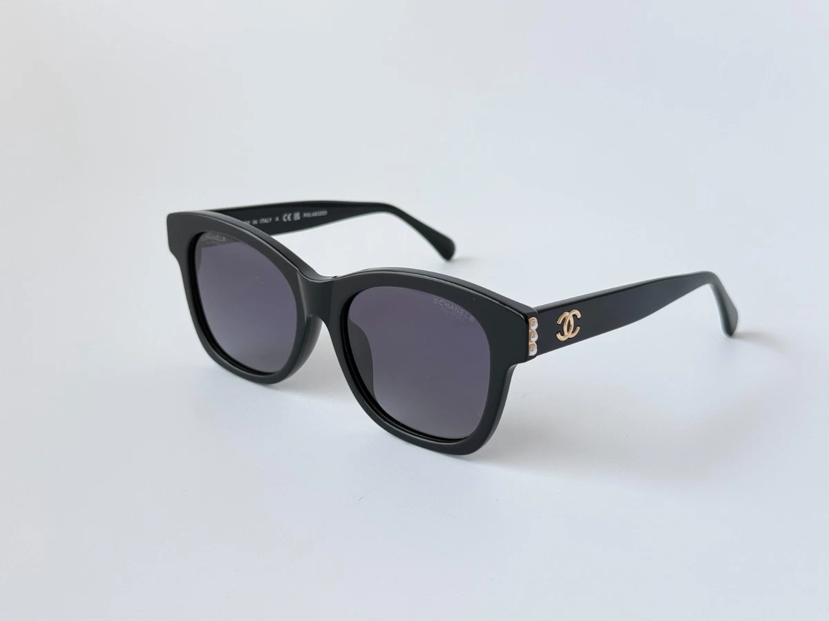 CHANEL Black Polarized Butterfly Sunglasses for Women for 