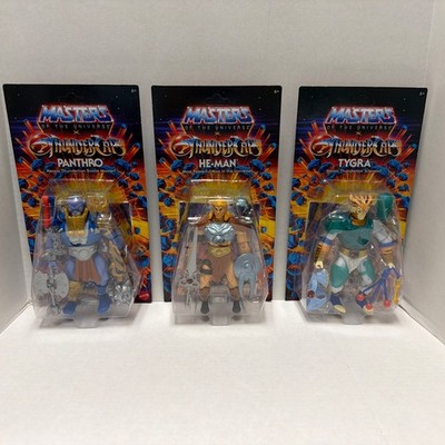 MOTU Origins X Thundercats Complete Set of 3, (Wave 2) Unpunched 