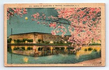 Vintage 1944 Bureau of Engraving & Printing Washington DC Postcard