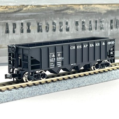 Roco N Scale 28863 Chesapeake Ohio 4 Bay Open Hopper C&O 123689