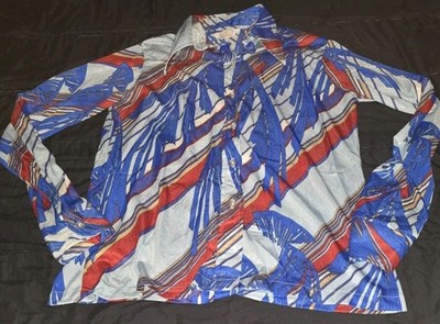 Vintage Beeline fashions 60 s 70 s button up long sleeve collared shirt Blouse